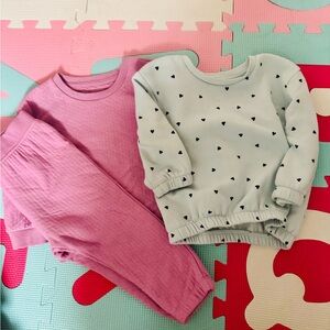 3 piece Primark Baby girl Sweat Set